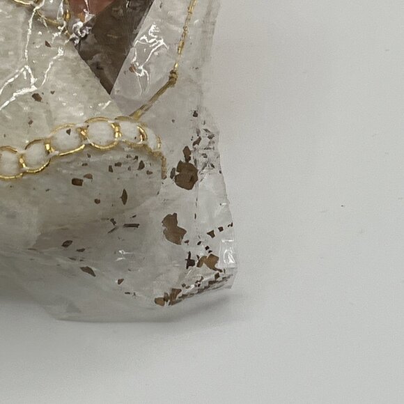 Vintage 3" Angel Blow Mold Ornament w/ Wings Hong Kong Original Package flocked - Picture 16 of 16